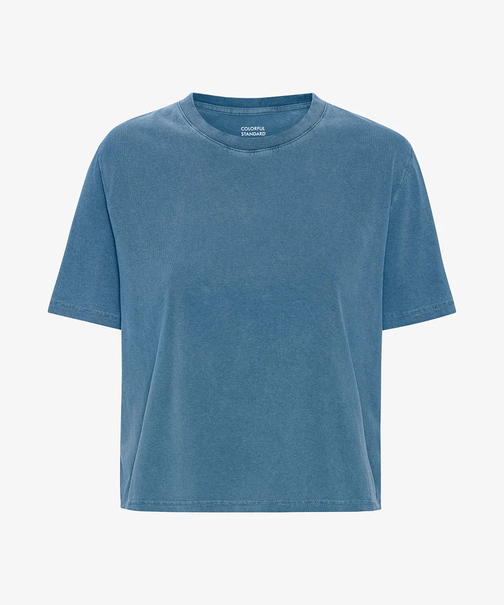 Organic boxy crop tee