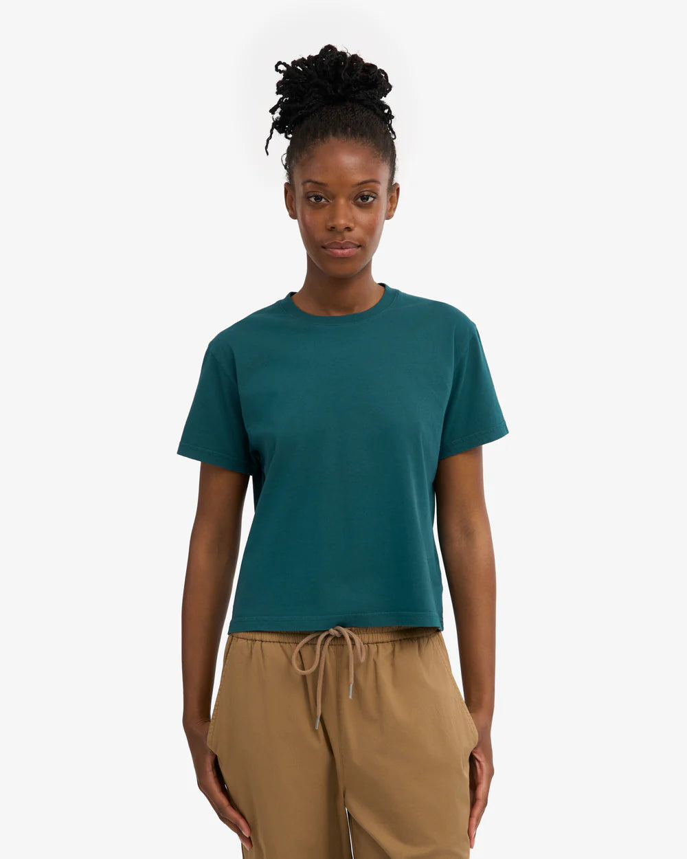 Organic boxy crop tee