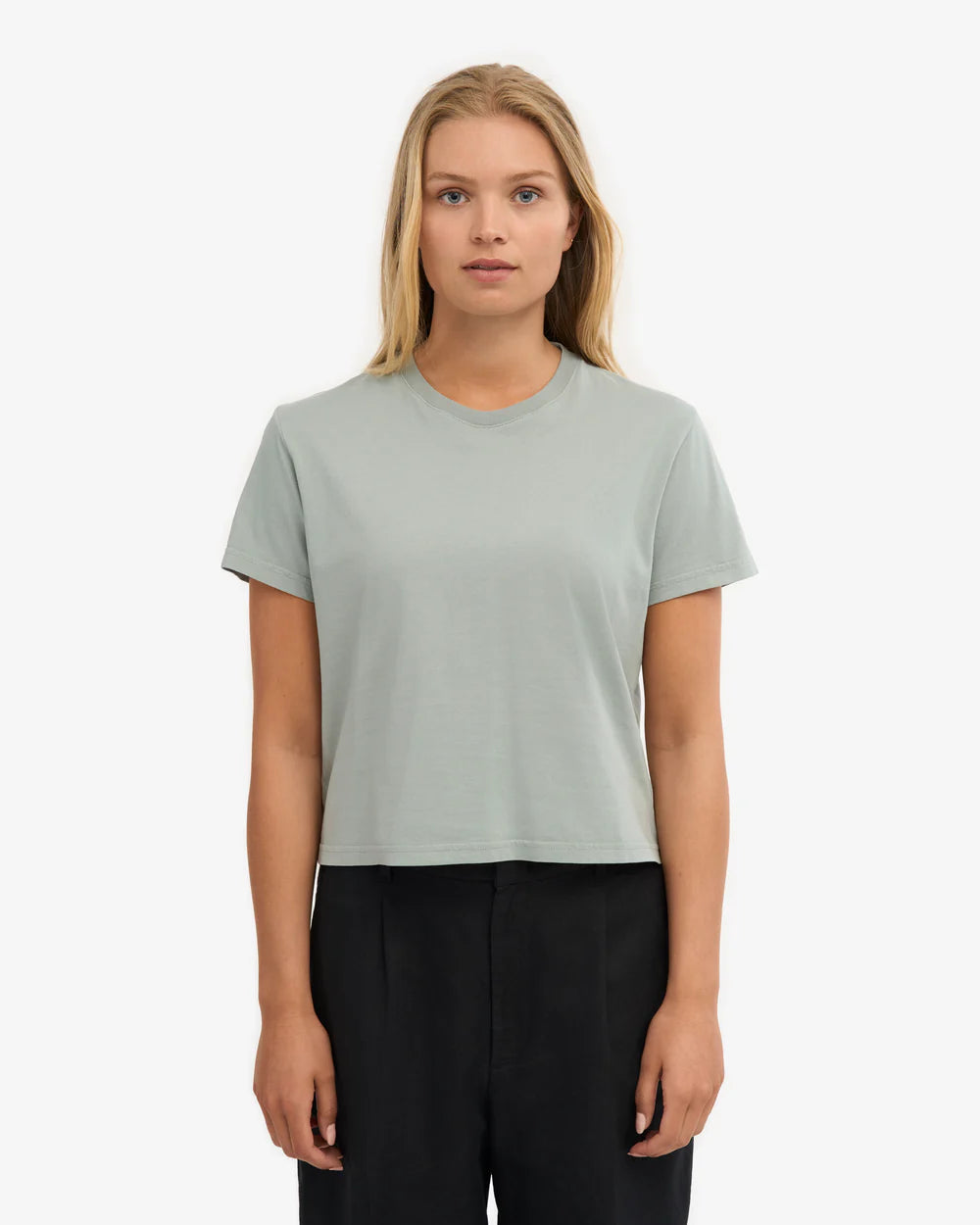 Organic boxy crop tee