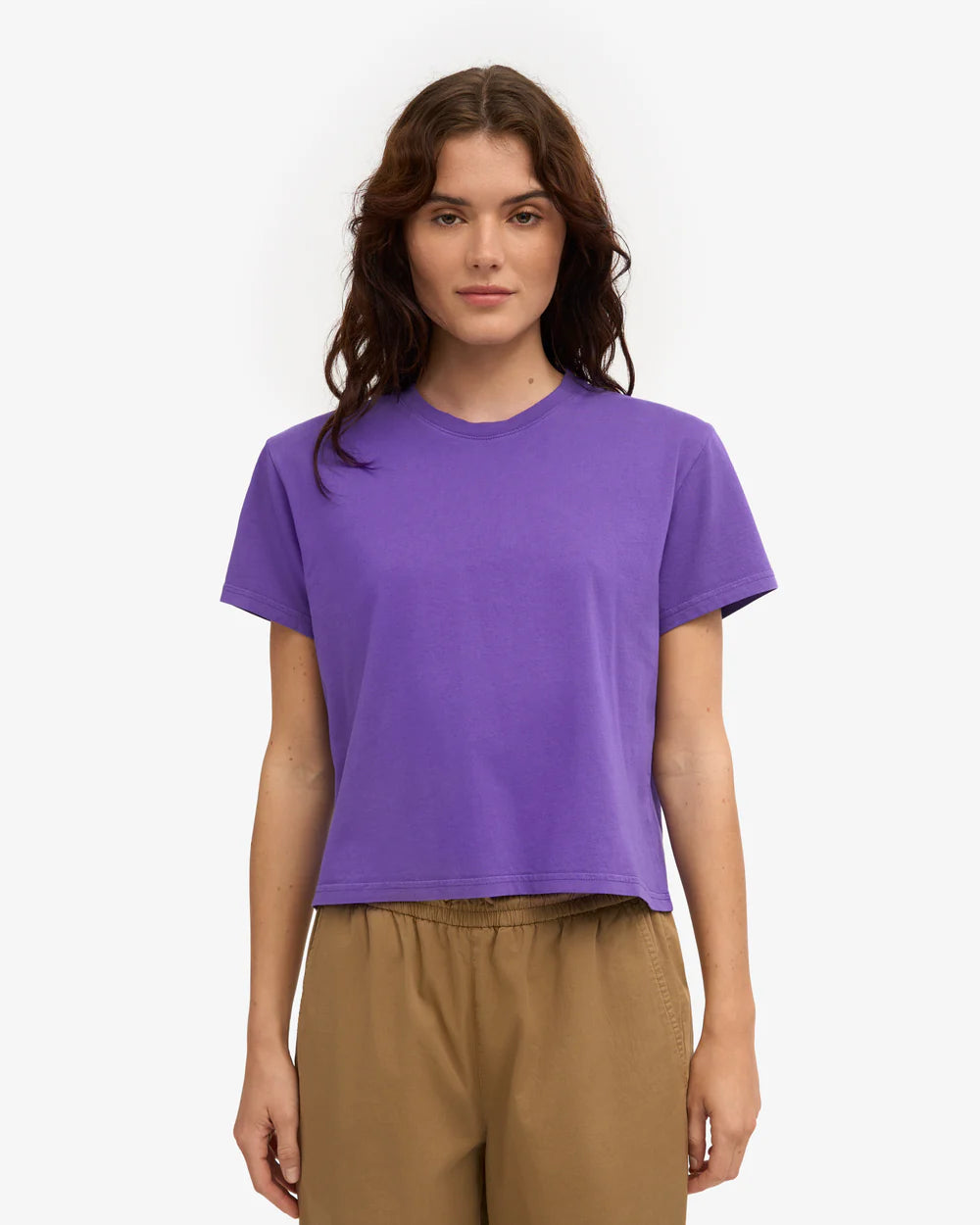 Organic boxy crop tee