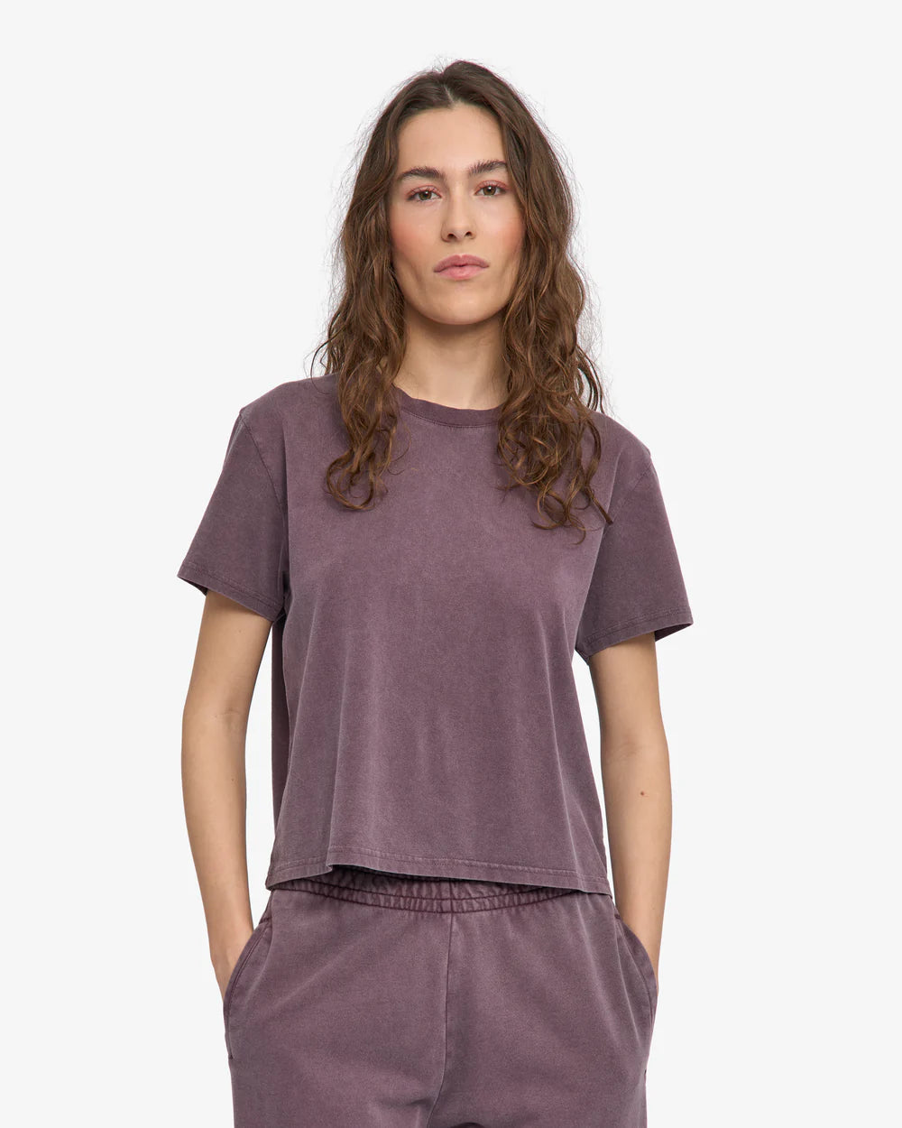 Organic boxy crop tee