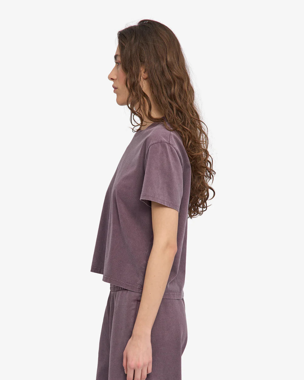 Organic boxy crop tee
