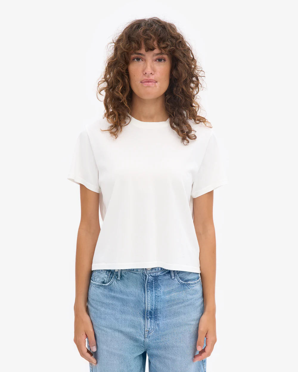 Organic boxy crop tee