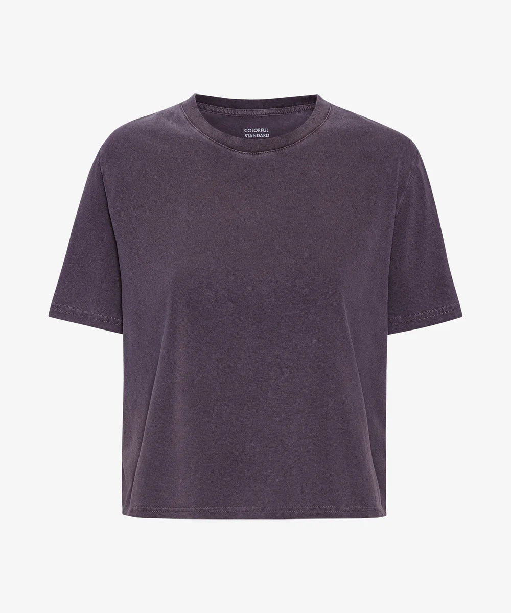 Organic boxy crop tee