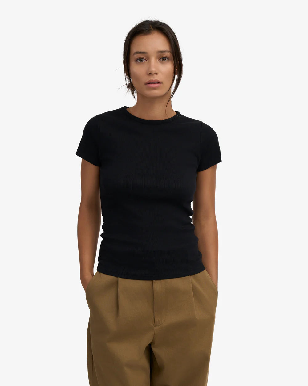 Women organic rib t-shirt