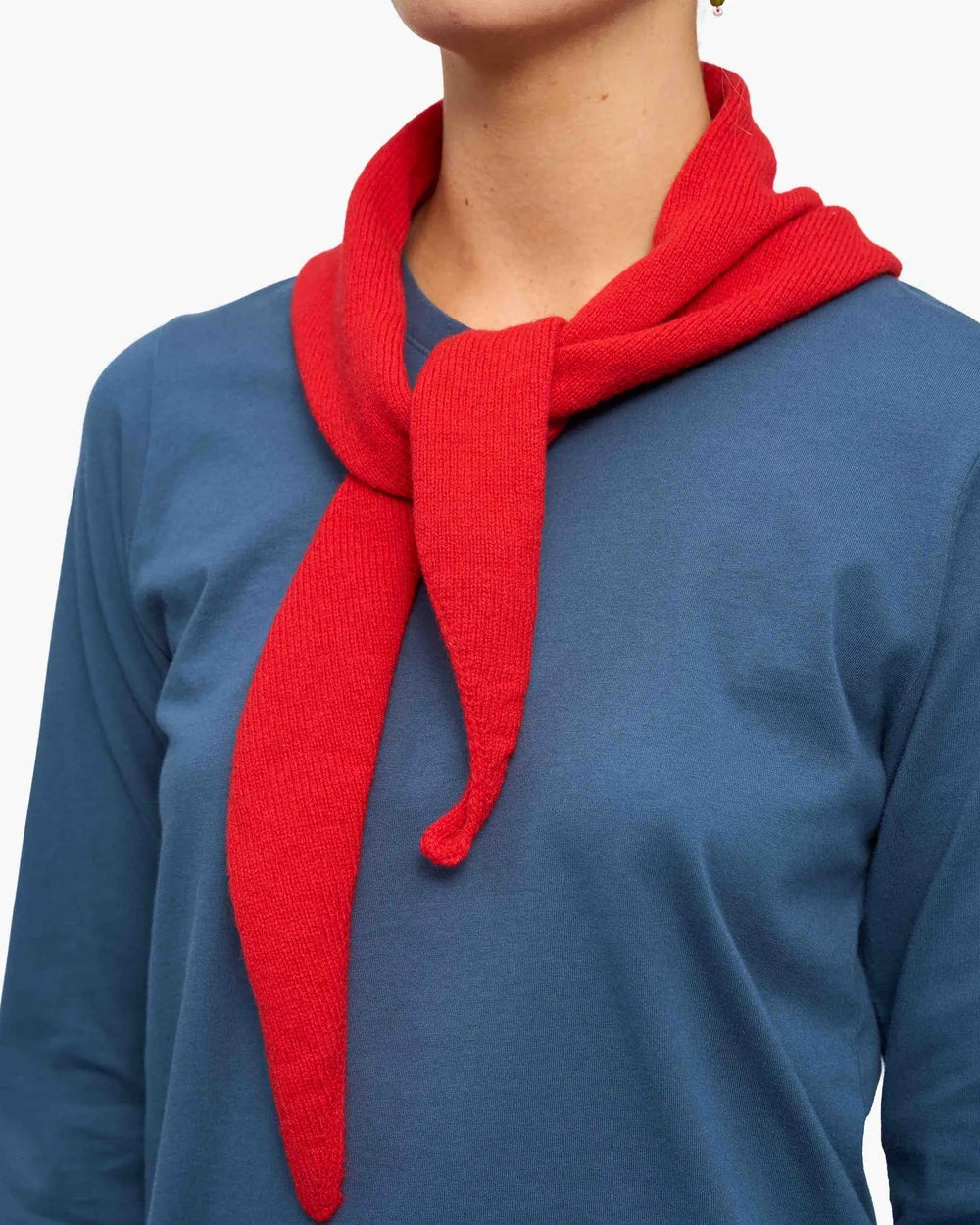 merino triangle scarf