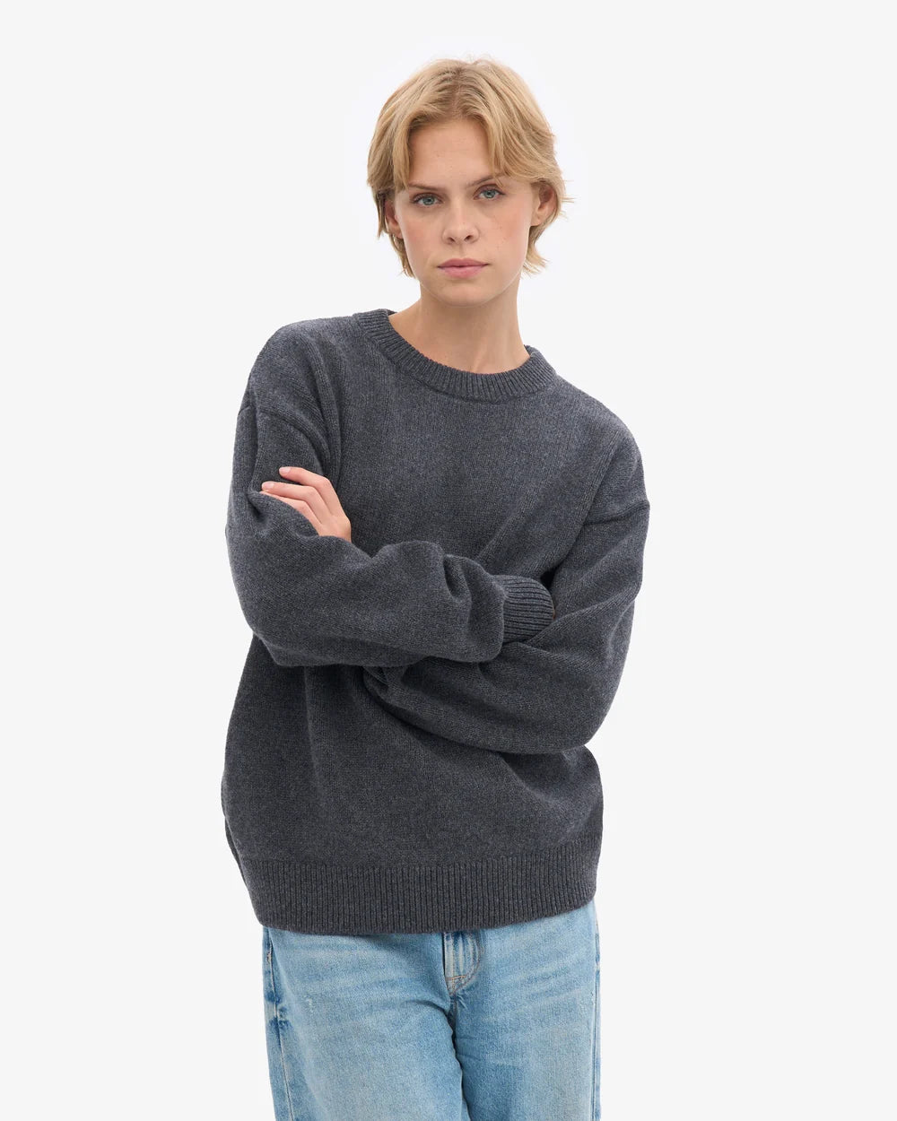 oversized merino wool crew unisex