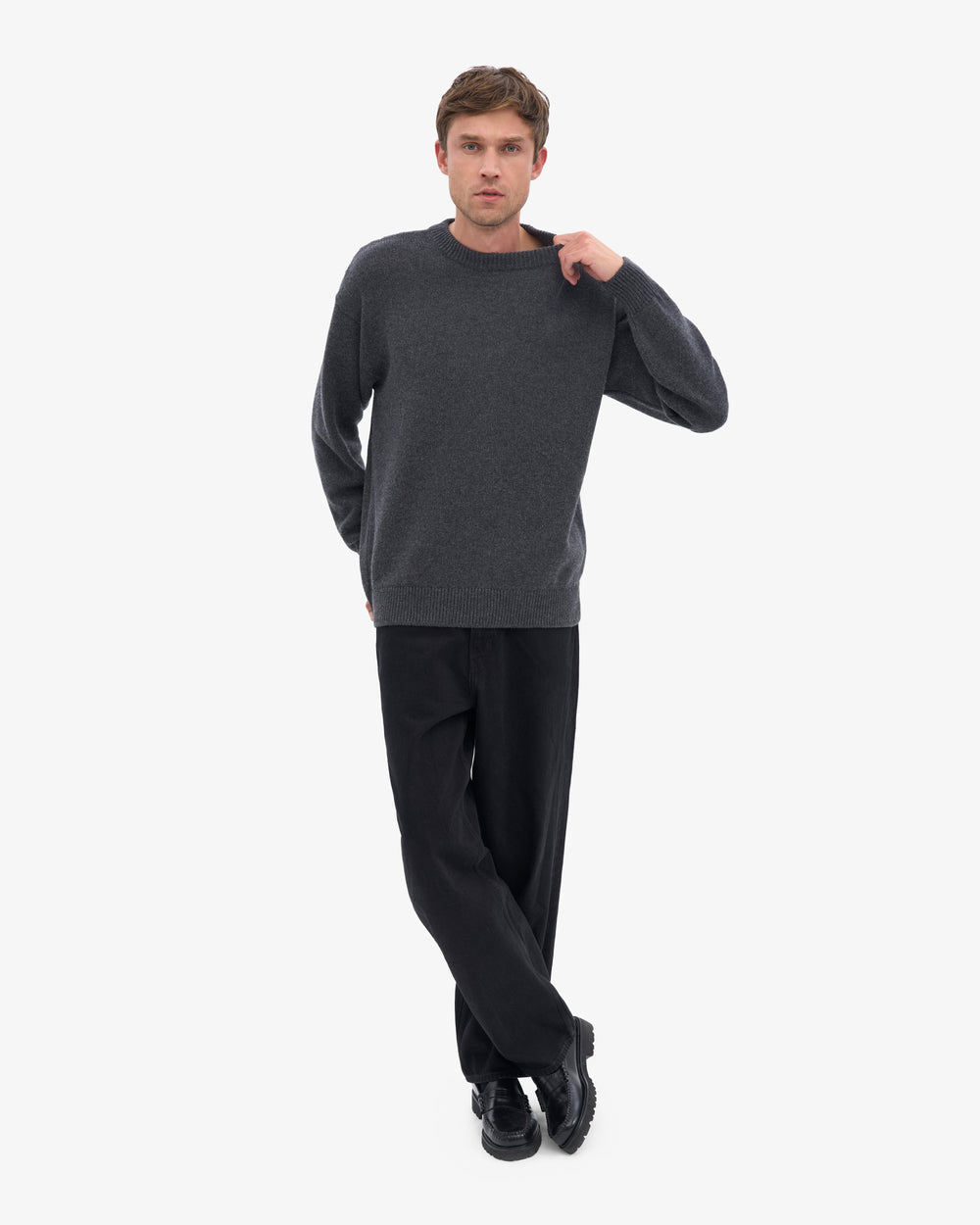 oversized merino wool crew unisex