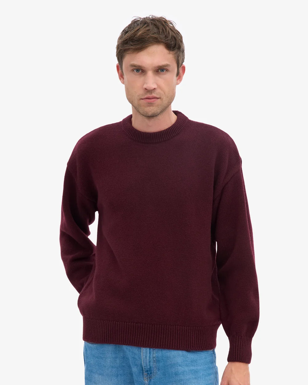 oversized merino wool crew unisex