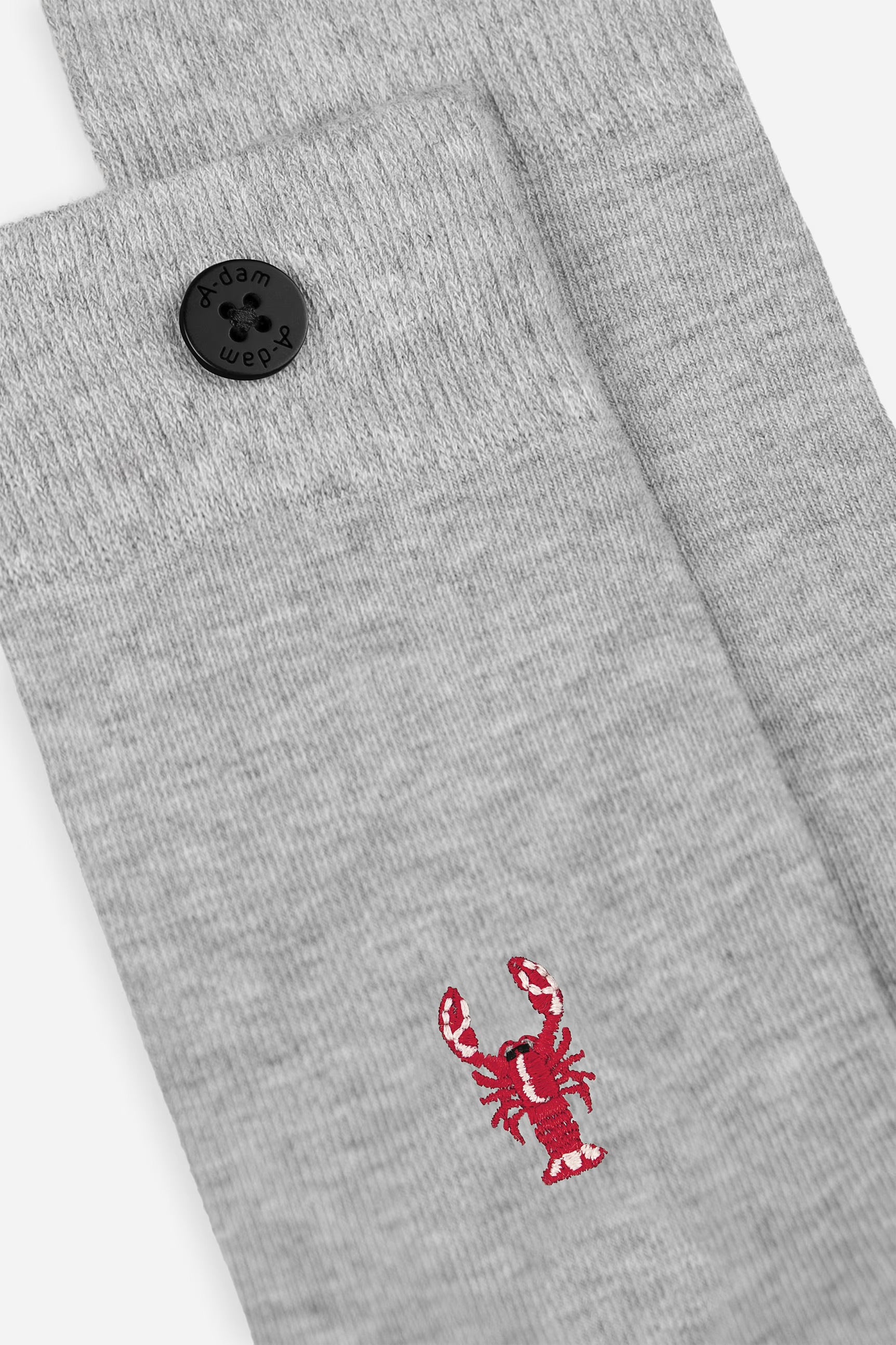 Grey melange lobster socks