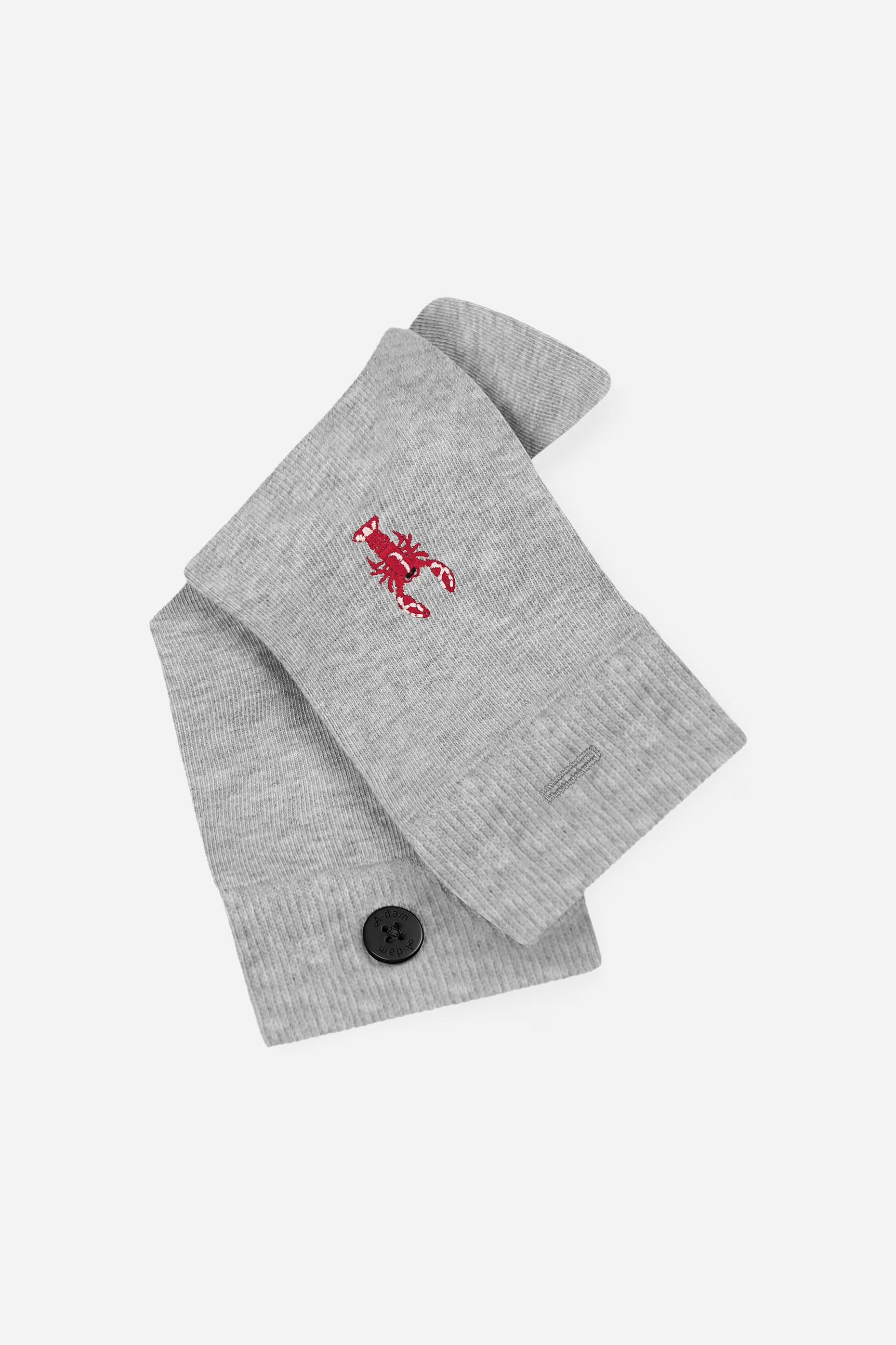 Grey melange lobster socks