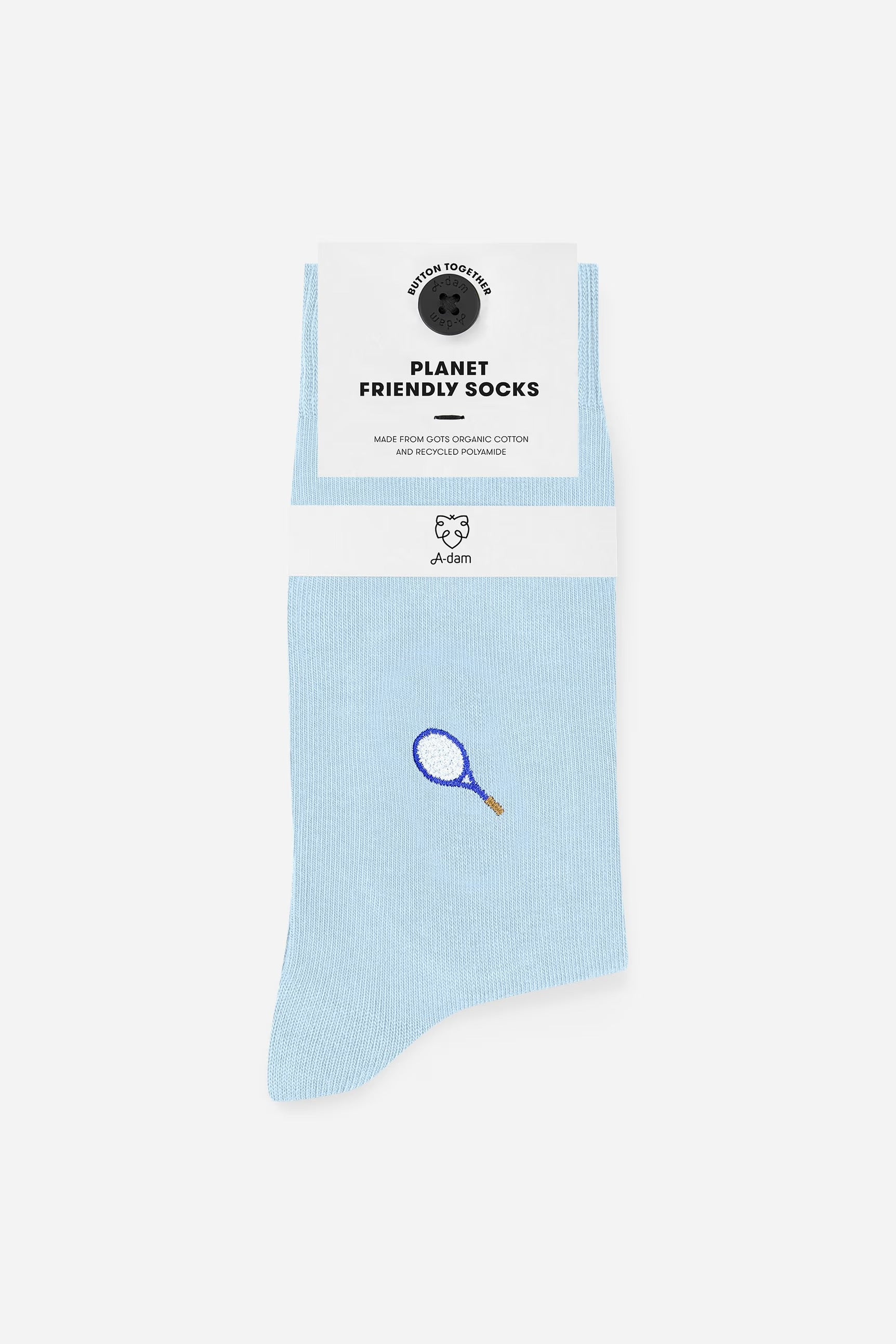 Light blue racket socks