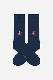 Navy octopus socks