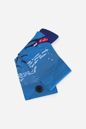 Blue underwater socks