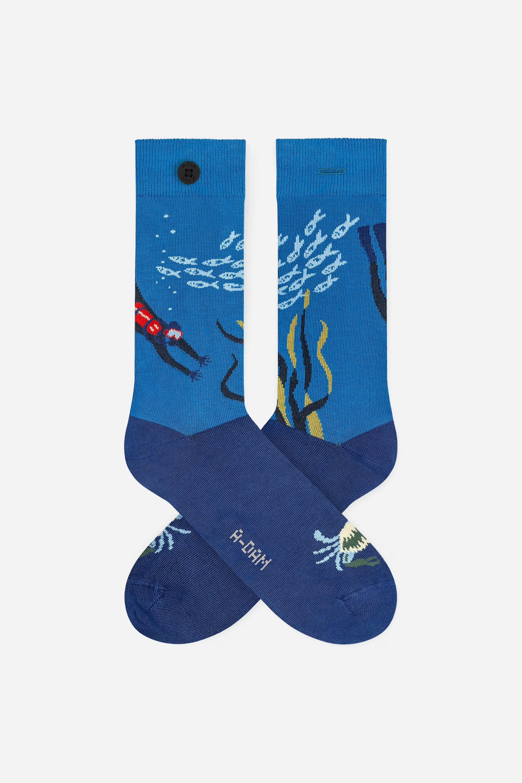 Blue underwater socks