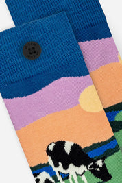 Green meadow socks