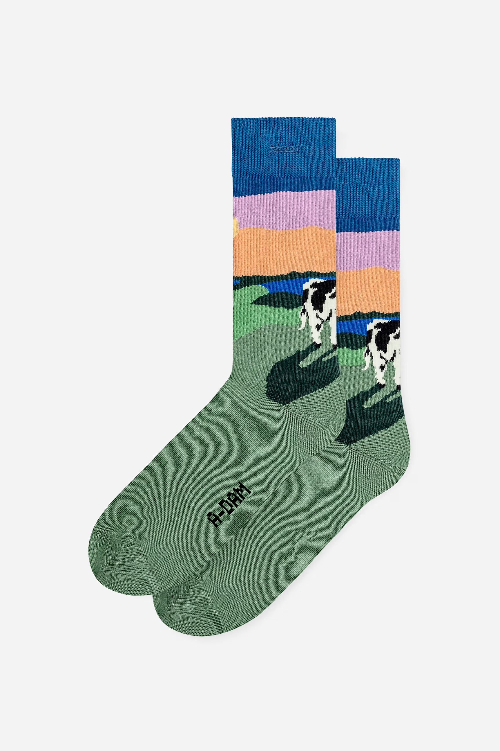 Green meadow socks