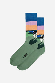 Green meadow socks