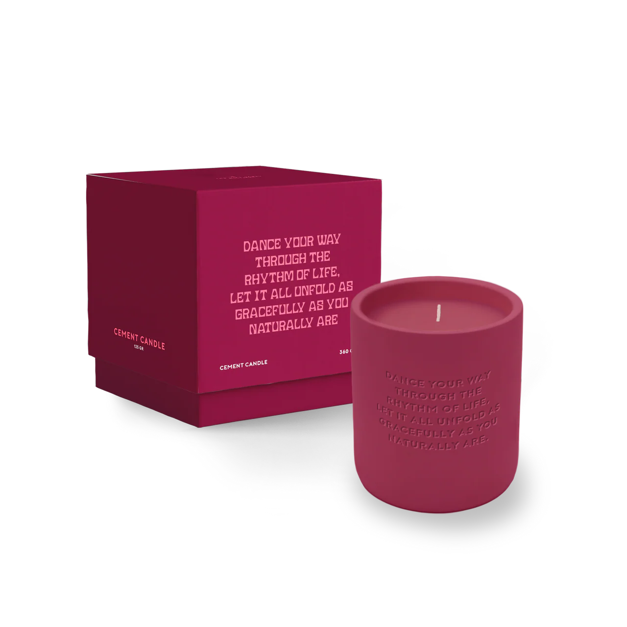 Cement candle - Dance your way
