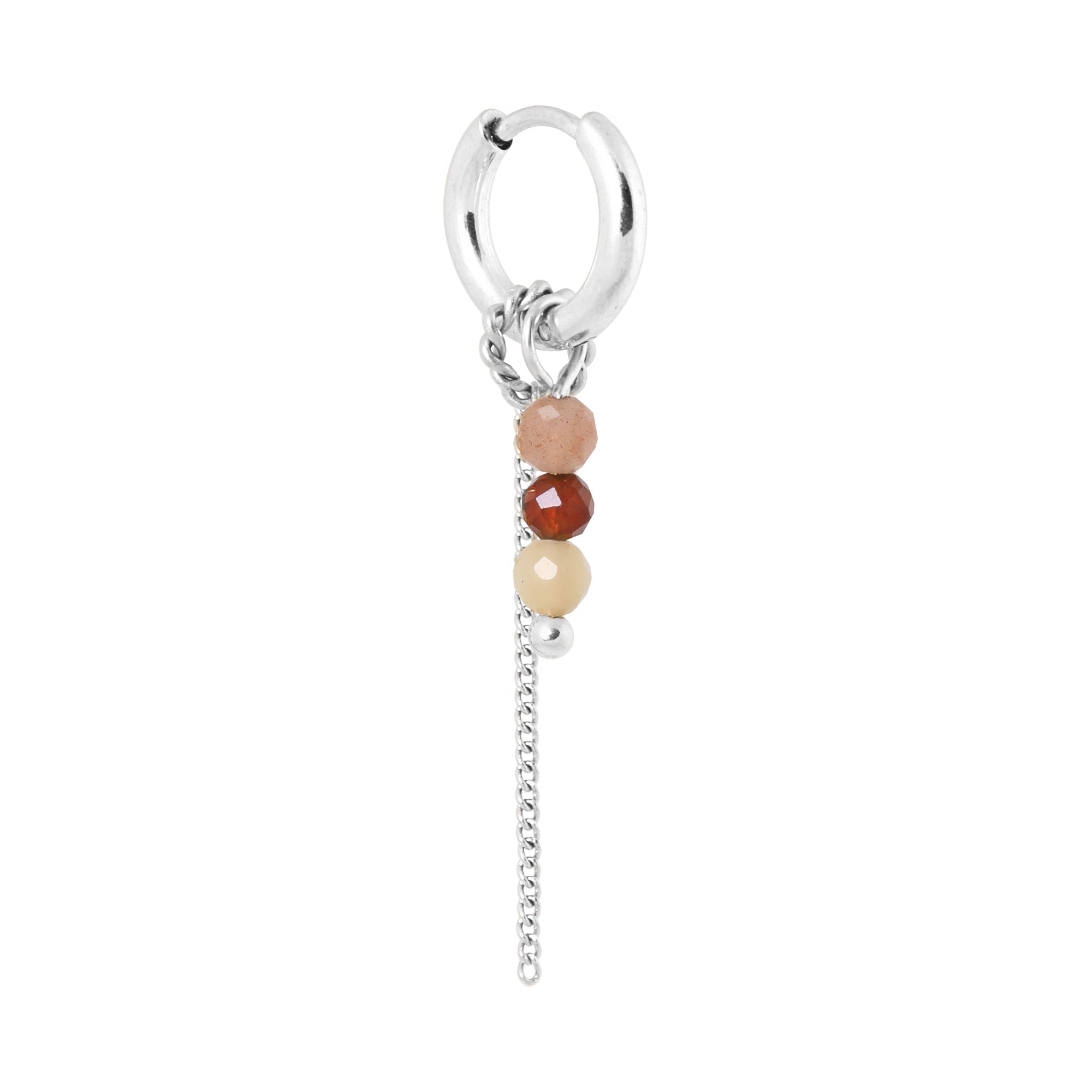 Chain morello hoop - oorbel