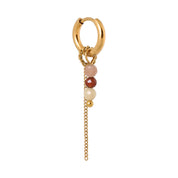 Chain morello hoop - oorbel