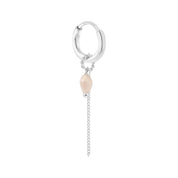 Oorbel - chain nude drop hoop