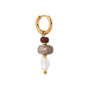 Classic pearl hoop - oorbel