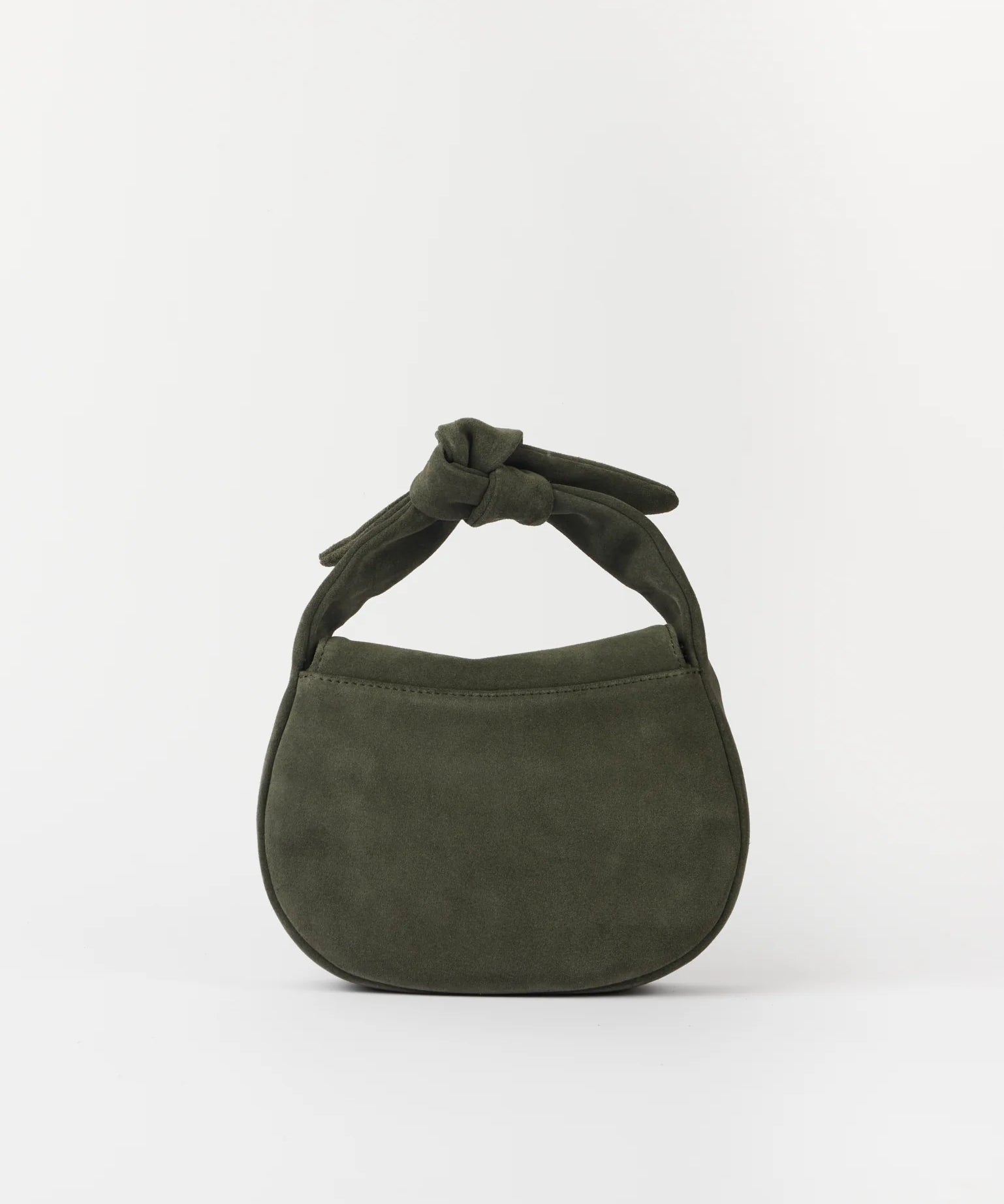 Coco-Croissant-Moss-Green-Suede-Leather-Back.webp