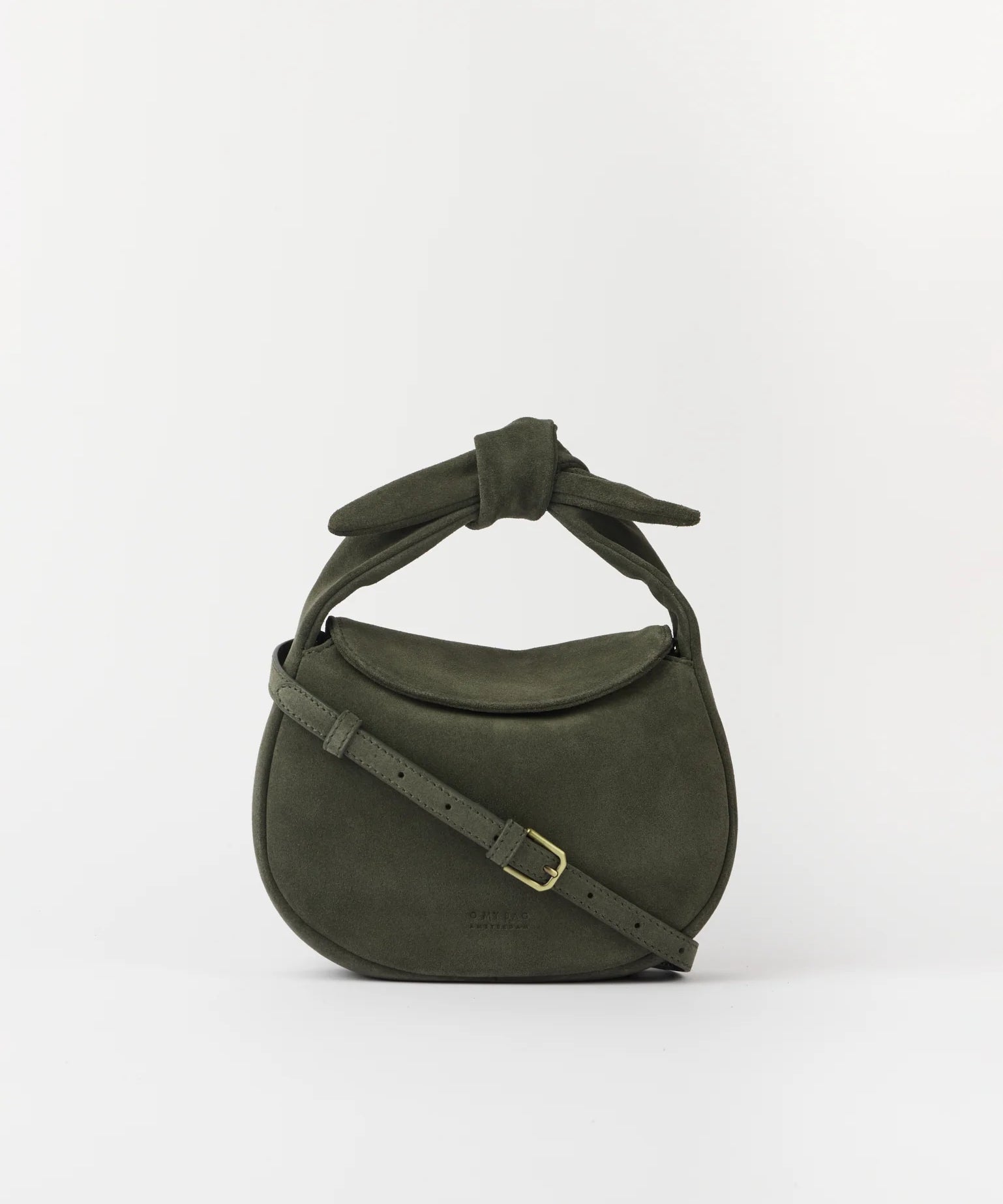 Coco-Croissant-Moss-Green-Suede-Leather-Front-Strap.webp