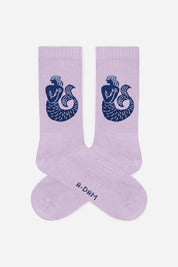 Lilac mermaid crew socks