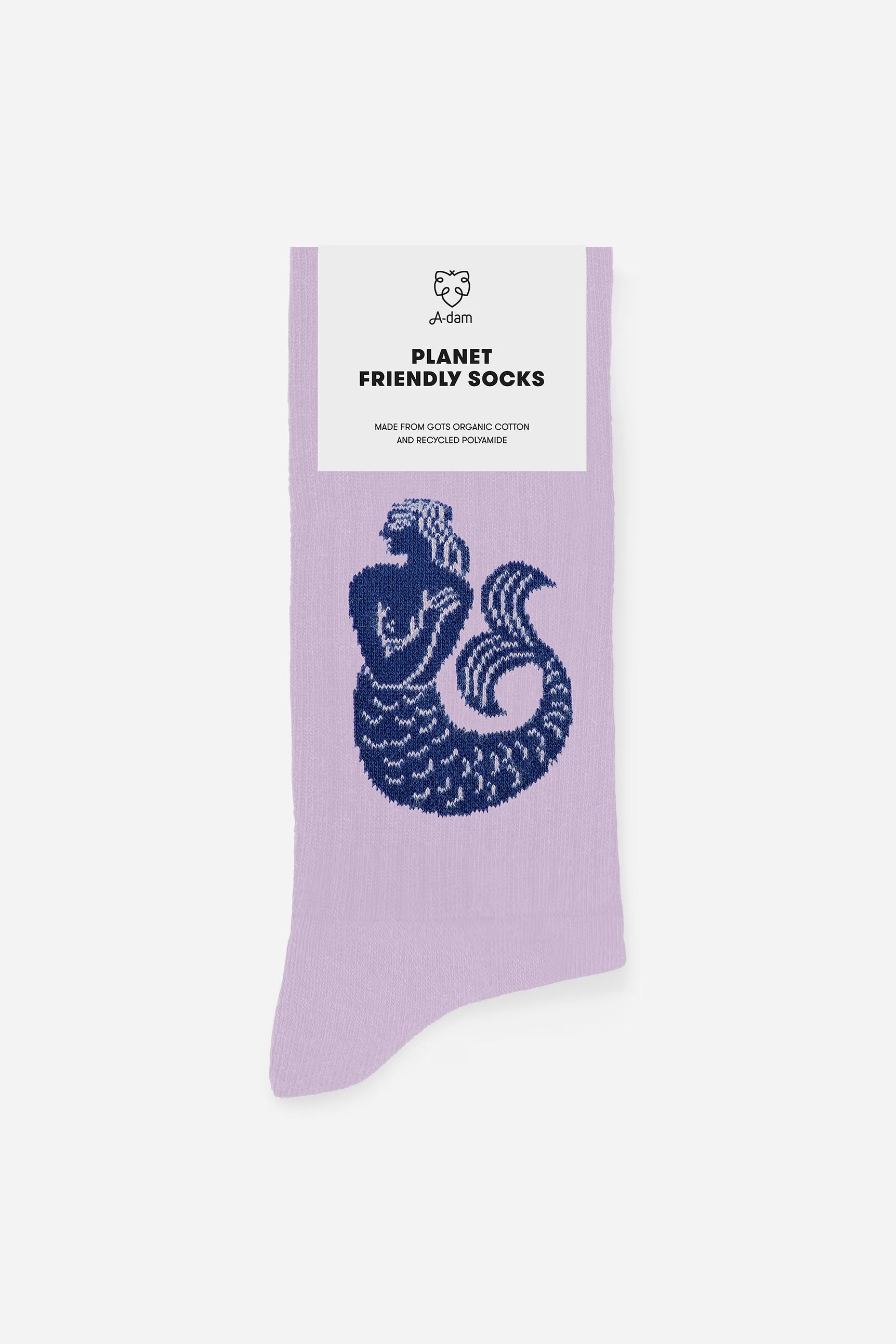 Lilac mermaid crew socks