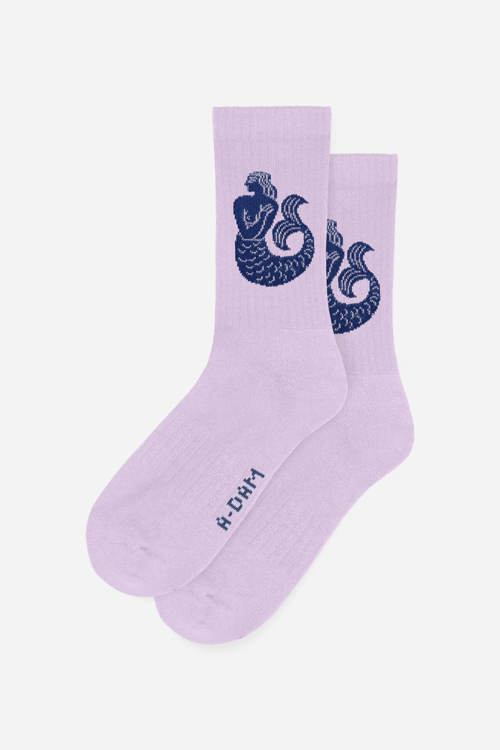 Lilac mermaid crew socks