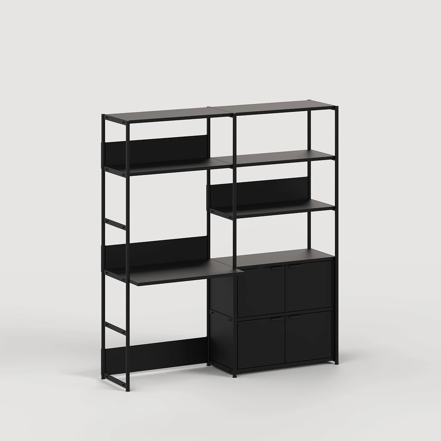 unit steel modulair wandsysteem - bureau dubbel