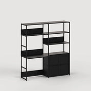 unit steel modulair wandsysteem - bureau dubbel