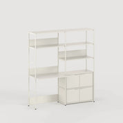 unit steel modulair wandsysteem - bureau dubbel