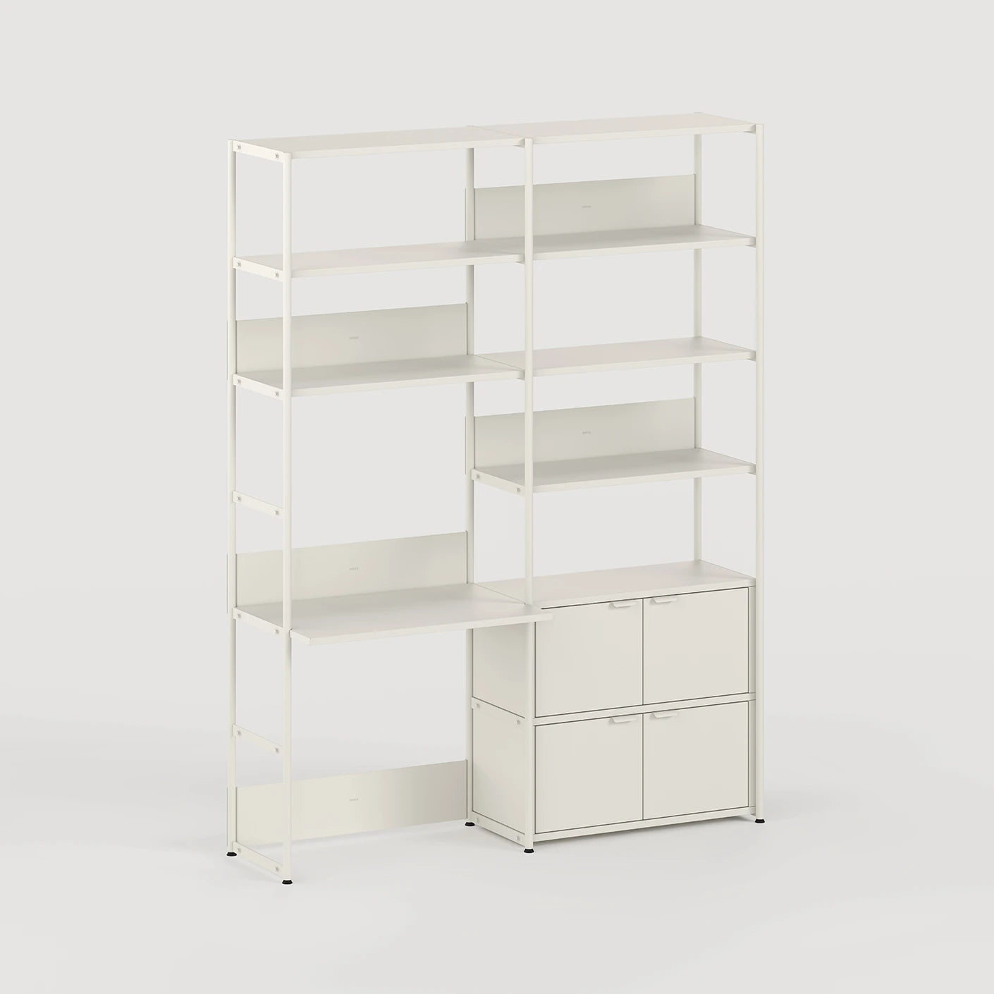 unit steel modulair wandsysteem - bureau dubbel