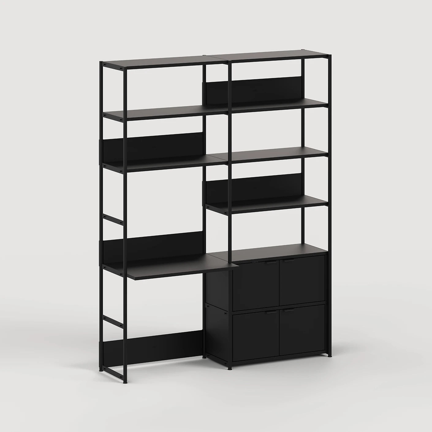 unit steel modulair wandsysteem - bureau dubbel