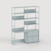 unit steel modulair wandsysteem - bureau dubbel