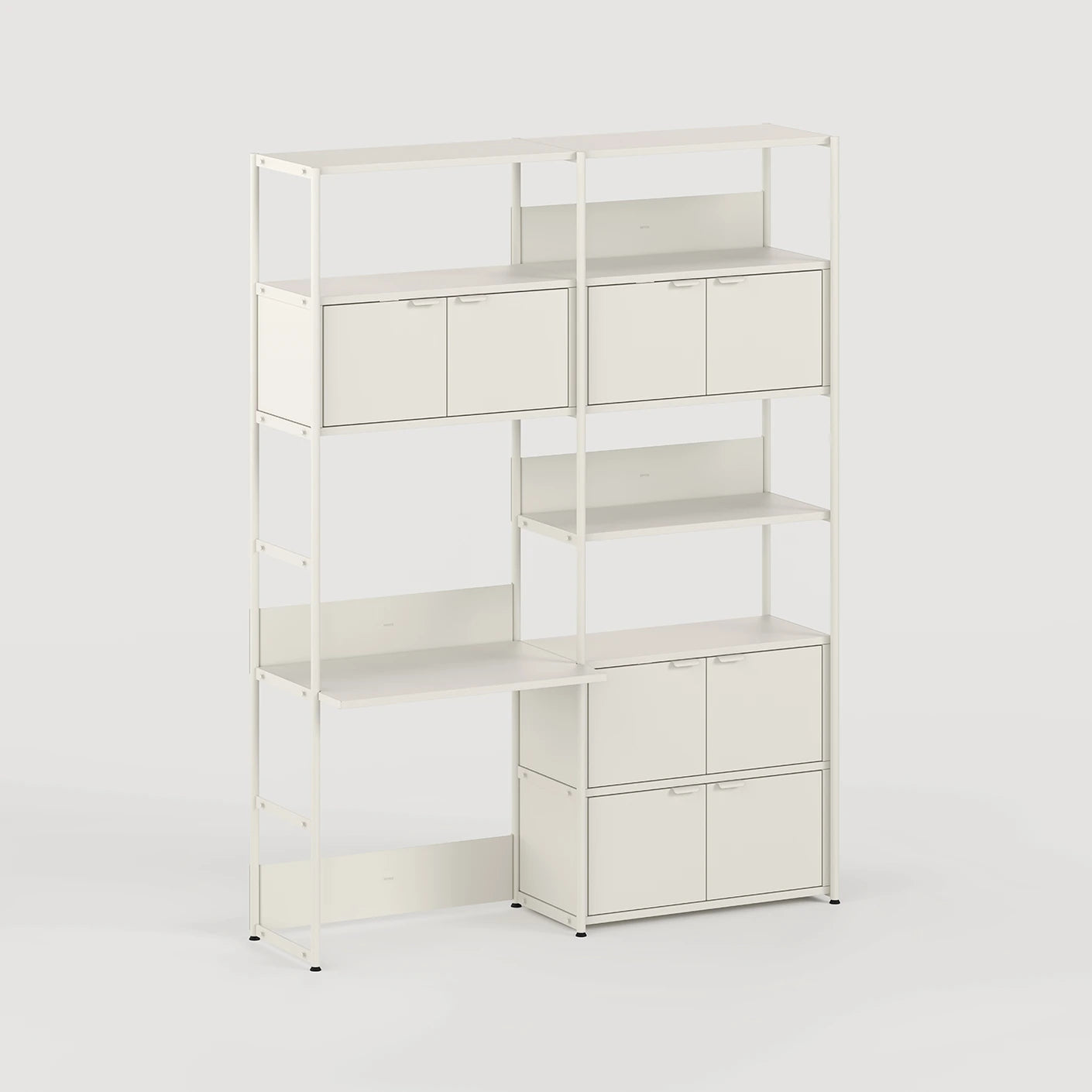 unit steel modulair wandsysteem - bureau dubbel