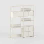 unit steel modulair wandsysteem - bureau dubbel