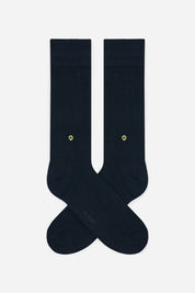 Navy flower dress socks