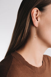 Oorbellen - earthread organic shape