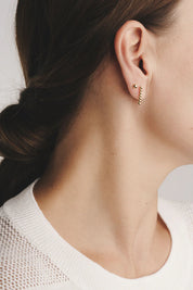 Oorbellen - stripe small bubbles