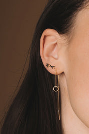 Oorbellen - earthread met ring