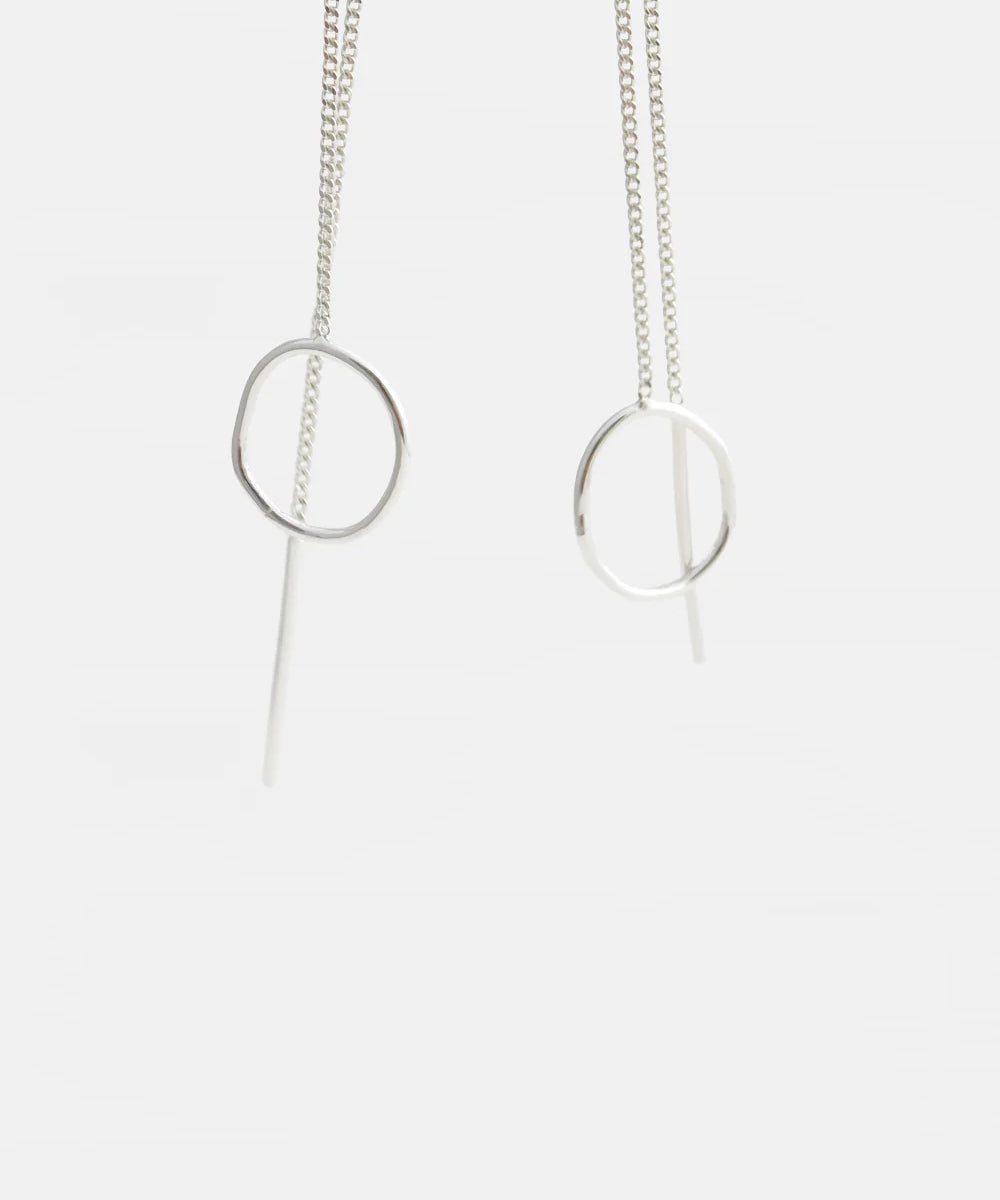 Oorbellen - earthread organic shape