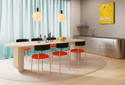 Plateau eettafel ovaal - sand of black