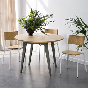 New modern ronde eettafel - eco-certified wood