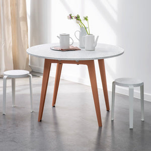 New modern ronde eettafel - Venezia recycled plastic