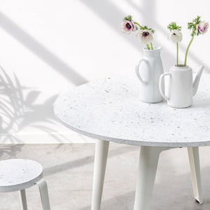 New modern ronde eettafel - Venezia recycled plastic