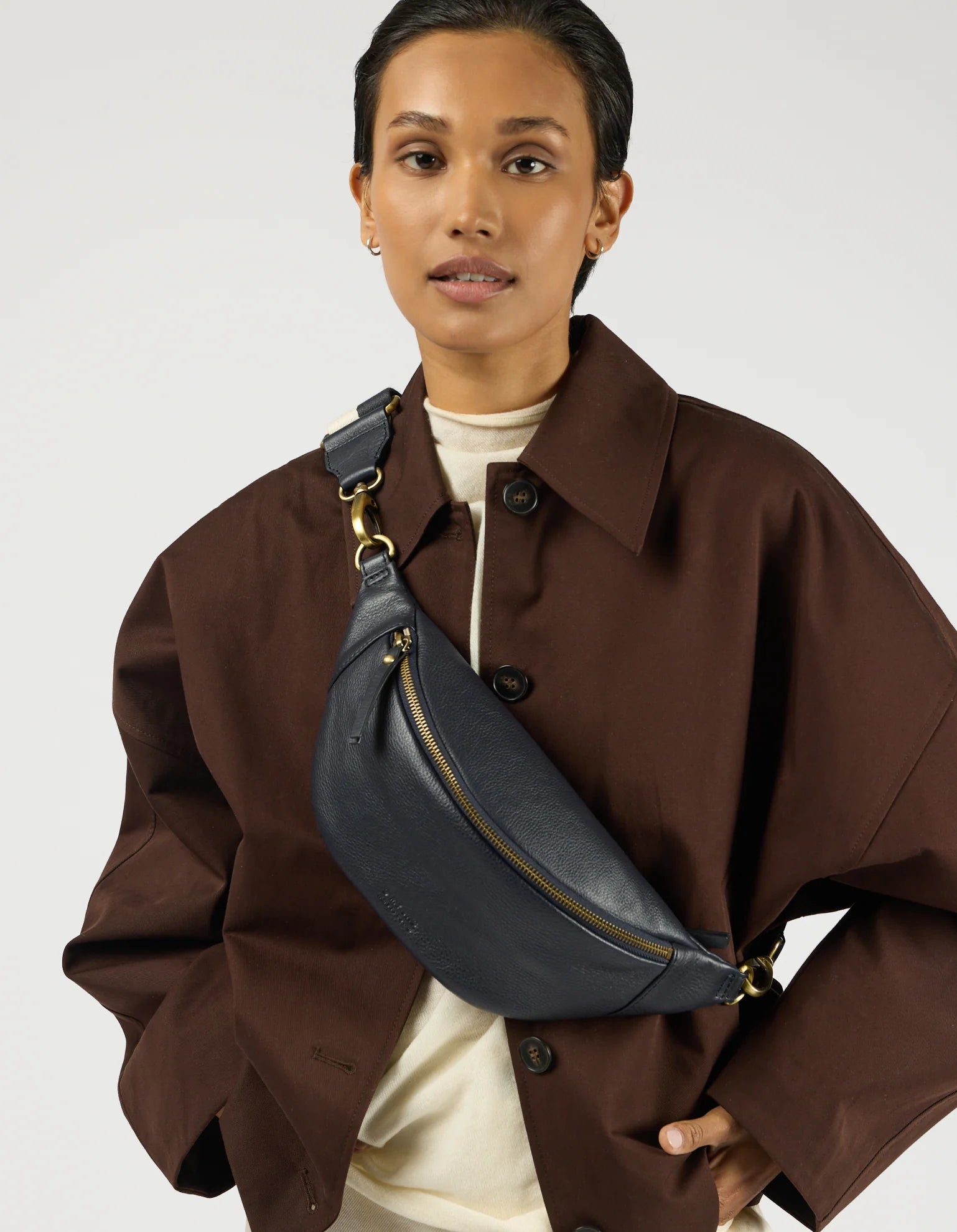 niko bum bag - soft grain leather
